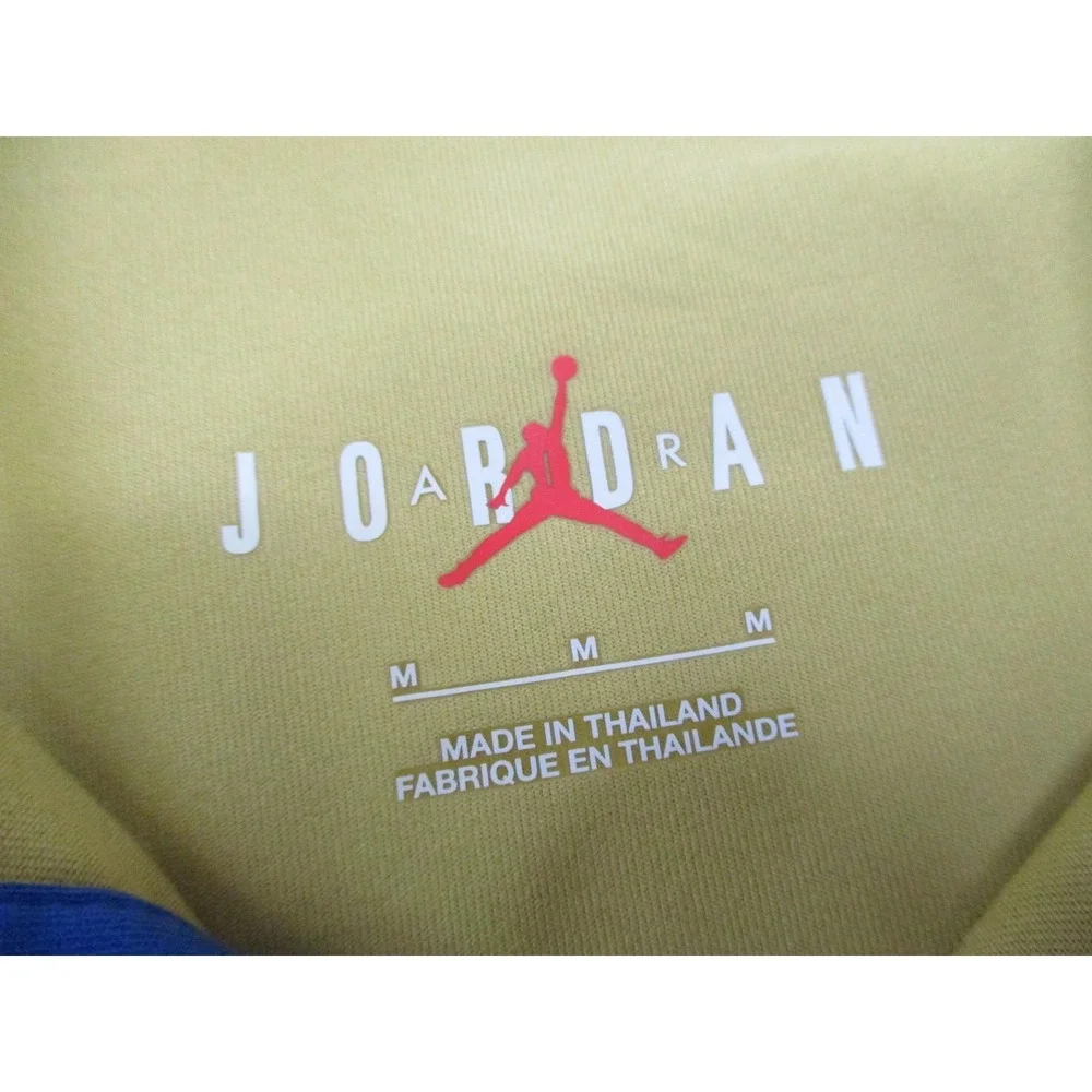 UCLA Bruins Shirt Mens Medium Blue Gold NCAA Basketball Jordan Dri Fit Polo